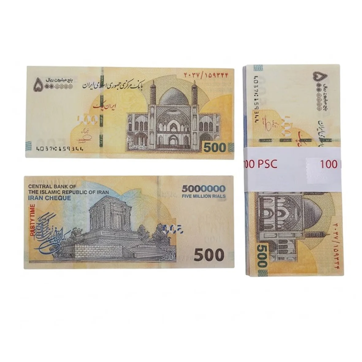 اسکناس تقلبی 500 هزار تومانی